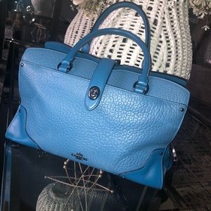 Blue Coach purse